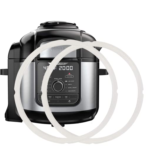 Original Sealing Ring Compatible with Ninja Foodi Replacement Parts Gasket for NinjaFoodi 6.5 & 8 Qt Silicone Seal Ring FD401/FD302/OS401/OS301/OP401/OP302 Pressure Cooker - 2 Packs