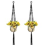 ❤ Paket beinhaltet: 2 Pflanzen Kleiderbügel: 2 mit geschweiften Strickmuster Länge 1,05 m