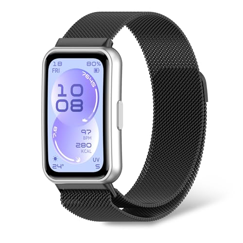 [YANMONGI] HUAWEI Band 11 Pro/HUAWEI Band 11 �p �o���h �����x���g �X�e�����X�� �ւ��x���g �������߉\ �ϋv���̂��� �j�����p �����o���h(�u���b�N)