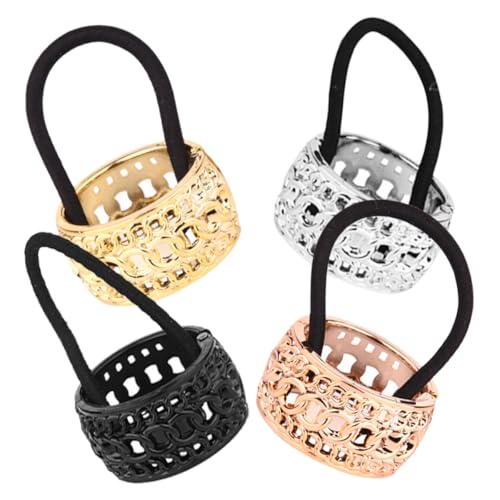 Amosfun 4pcs Non-slip Ponytail Hair Ties Hair Styling Accessories for...