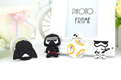 Finex - Set Of 4 Large 3 Inches - Star Wars Refrigerator Magnets Fridge Magnet Set For Locker #TOP6