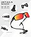 OUKEMAX Polarized Sunglasses Men Sports-Sunglasses: Wrap Around Sun Glasses for Running Cycling Golf UV Protection 3 Pack