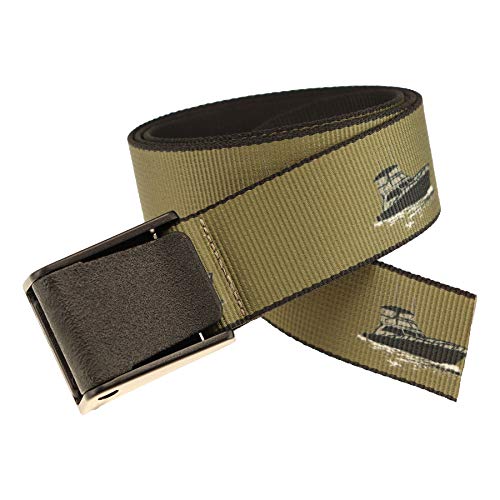 Thomas Bates Titan Outdoor Hunting Fishing Pattern Web Belt 5 Year Guarantee (Sport Fisherman, Big and Tall)