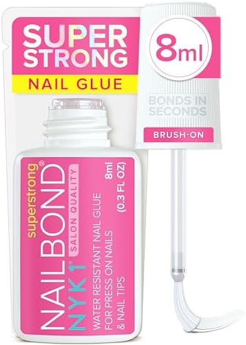NYK1 Super Strong Nail Glue for Press Ons, Nail Tips & False Nails | 8ml