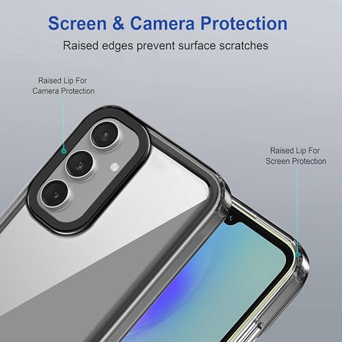 Image of Zapcase Back Case Cover for Samsung Galaxy A05s | Compatible for Samsung Galaxy A05s Back Cover | Case Cover with Camera Protection | (TPU + PC | Translucent Black)