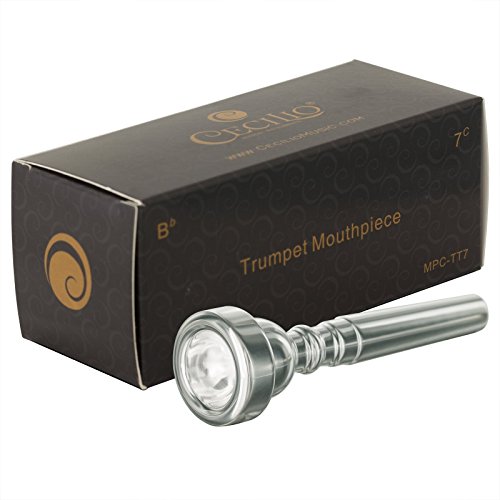 Cecilio Trumpet Mouthpiece, 7C, Silver Plated