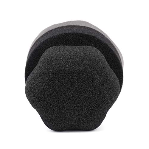 Yesland Tire Dressing Applicator, 4 Pack Tire Shine Applicator Dressing Pad - Hex Grip Design Car Cleaning Supplies - Durable & Reusable Tire Foam For Tire Detailing #TOP4