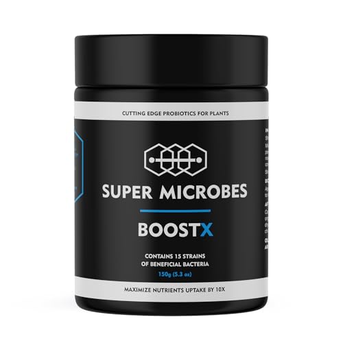 Super Microbes Boostx (150GR) - Grünpflanzendünger mit Mykorrhiza und Effektiven Mikroorganismen - Hochleistungs-Zimmerpflanzen Dünger für bis zu 10-fache Ernteerträge