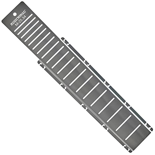 MusicNomad Fret Shield™ - Total Fretboard Protector Guard Tool for Fret Polishing on 25.34 Guitar Fret Scale (MN803)