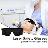 peiyee 2 szt. Laserowe okulary ochronne na oczy, IPL 190-2000 nm Laserowe okulary ochronne, okulary ochronne do usuwania włosów do leczenia depilacji i operatora kosmetologii