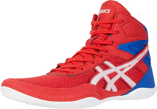 ASICS Men's Matflex 6 Wrestling Shoes, 11.5, Classic RED/White
