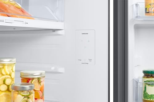 Image of Samsung 465 L, 2 Star, Optimal Fresh+, Digital Inverter, Frost Free Double Door AI Enabled Smart Refrigerator with WiFi (RT51CG662BB1TL-2, Black Matt, 2024 Model)