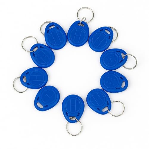 XYBkey RFID Lot de 10 porte-clés bleu 125 kHz pour systèmes de contrôle d'accès – vue 4