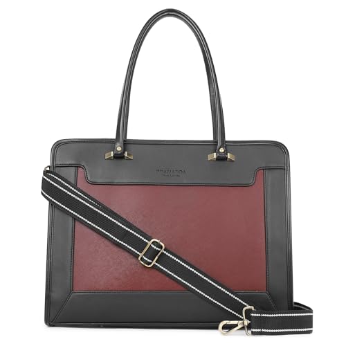 Image of Pramadda Pure Luxury Regina Work Tote bag for women office use | Laptop Shoulder Handbag | Stylish College bags for girls | Large Size Spacious Tote Bag.