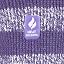 Mulberry Purple / White (Chunky Stripe)