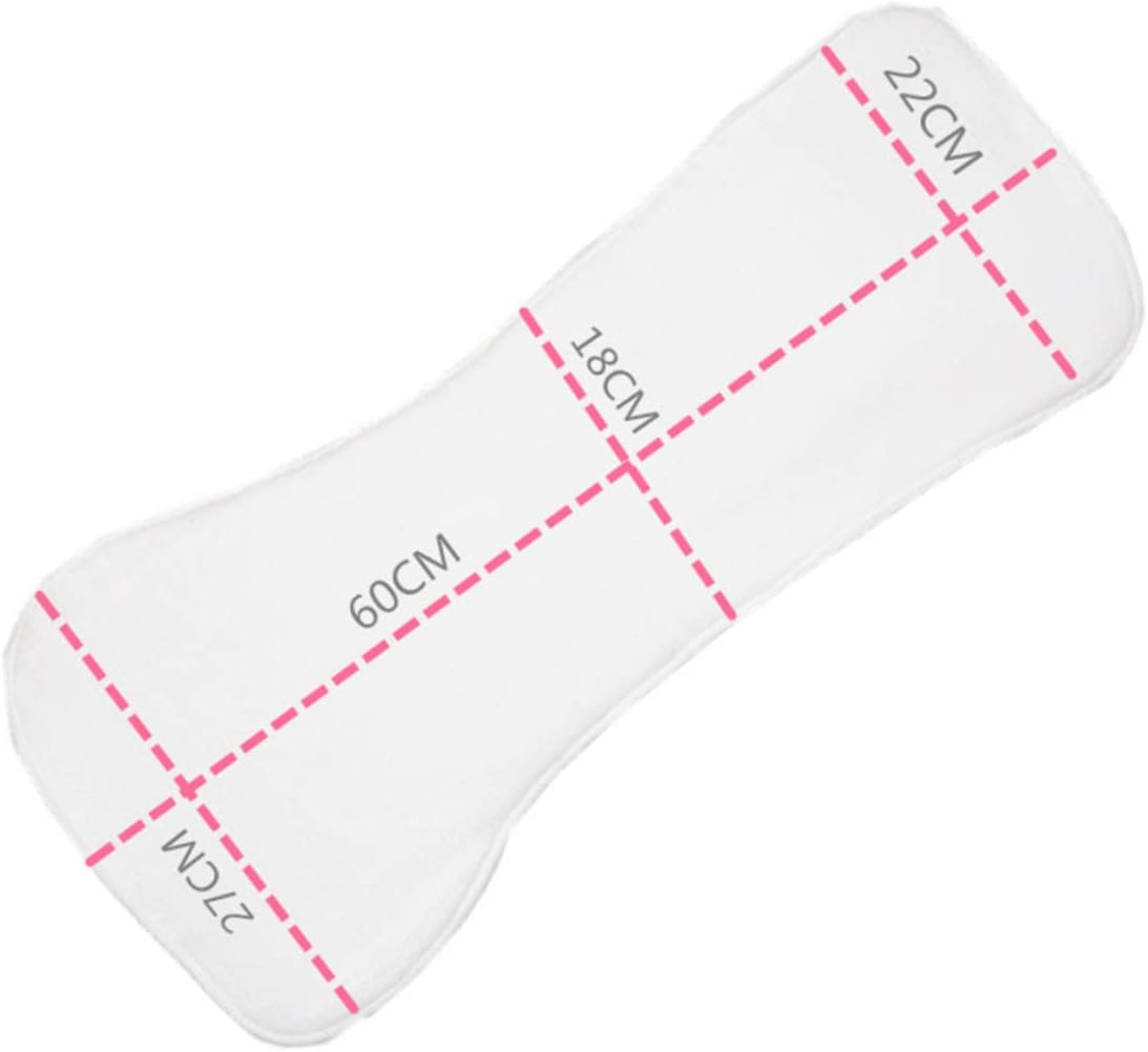 2pcs Four-Layer Washable Nappy for Adults Reusable Water Absorption Diaper Leak Protection Soft Breathable for Incontinence Care for Seniors and Patients White