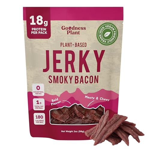 Goodness Plant Vegan Jerky, Plant Based Jerky, Vegetarian, High Protein
