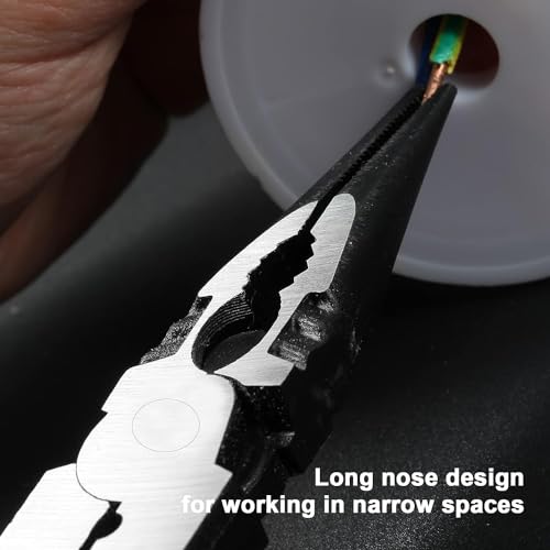 Image of SILENCIO 5 in 1 Multi-function Plier Tools For Multipurpose Lineman Plier with Gripping, Wrench, Cutter, Crimping & Wire Stripper Fuction