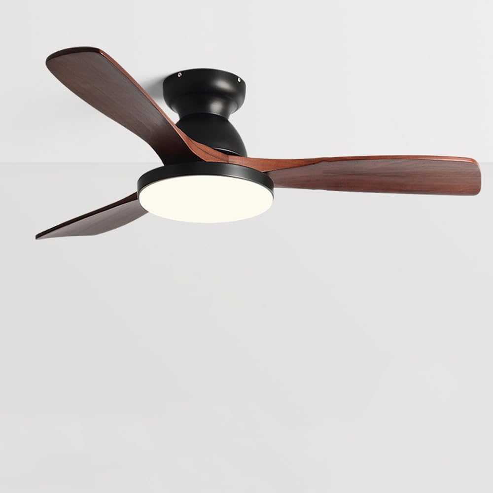 Ceiling Pendant Light With Fan Low Profile Ceiling Fan With Light Smart Ceiling Fan Indoor/Outdoor Black Flush Mount Ceiling Fan With Remote LED Lighting Reversible Blades Ceiling Fan For Kitchen Home