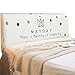 PLUS PO Copertura Testiera Letto Matrimoniale Copri Testata Letto Testiera del Letto della Copertura 150cm,Beige