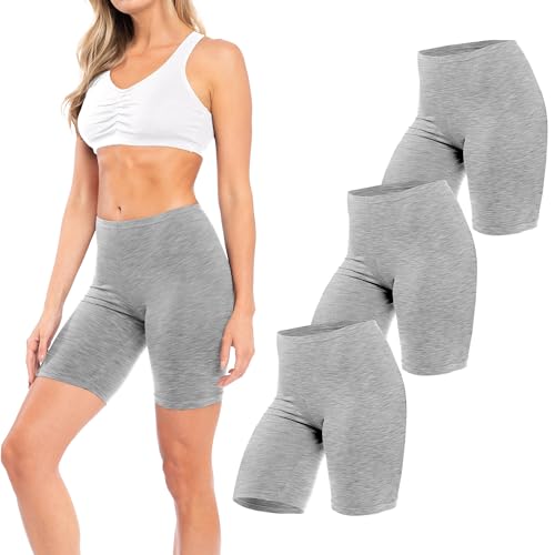 Image of Sexy Basics Women's Cotton Stretch Active Slip Shorts | 3 Pack & 6 Pack Boy Short Boxer Briefs