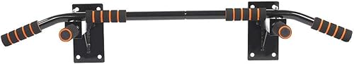 Pssopp Wall Mount Pull Up Bar, Easy to Install and Remove Dip Station Multifunctional Home Gym Exercise Equipment with Foam Handles for Indoor