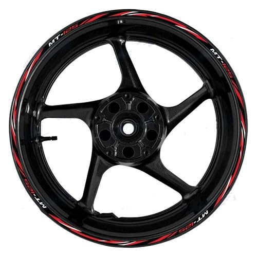 Bande moyeu jante moto anti-rayures pour Yamaha MT-125 stickers 17 pouces Color4
