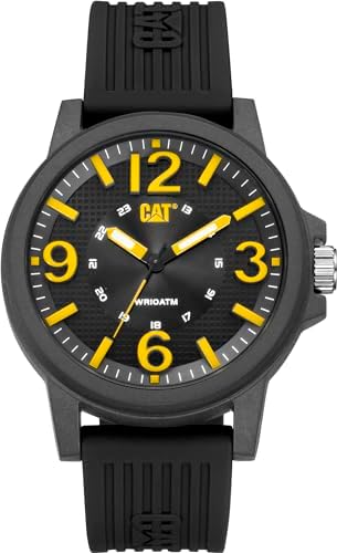 CAT Groovy Men Watch, 44.5 mm case, Polycarbonate case, Silicone Strap