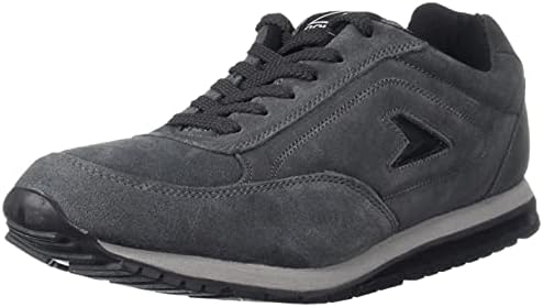 Bata Power Mens Extreme Leather Sneaker, Grey, 41.5 EU