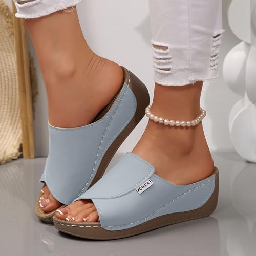VivaStep Women's Comfortable Summer Slippers Open Toe Sandals Ergonomic Support Non Slip Orthopedic Casual Walking Shoes for Daily Wear3