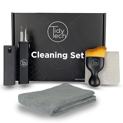TidyTech Premium Cleaning Set ideal für Apple Geräte (Display MacBook iPad Tastatur & AirPods ...)
