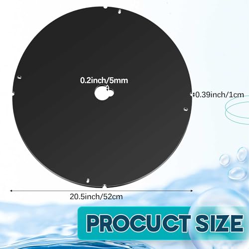 Image of 20.5 Inch Sump Pump Cover Plastic Submersible Sump Basic Cover Black Septic Tank Lid for Water Pump Basin Bucket Outdoor Well(Hole)