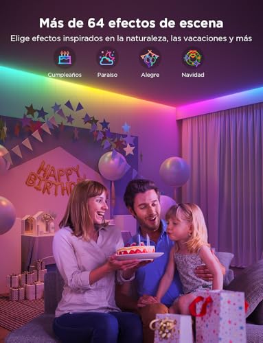 Miniatura 4 de Govee Tira LED 5M, Luces LED RGBIC con Control por Segmentos,Sync de Música
