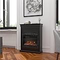 Ameriwood Home Lamont Electric Fireplace, Black