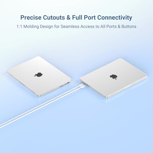 Image of MOSISO Compatible with MacBook Pro 14 inch Case 2025 2024 2023 2022 2021 M5 M4 M3 M2 M1 A3434 A3112 A3185 A3401 A2918 A2992 A2779 A2442, Hard Shell&Keyboard Cover&Screen Film&Pouch,Frost