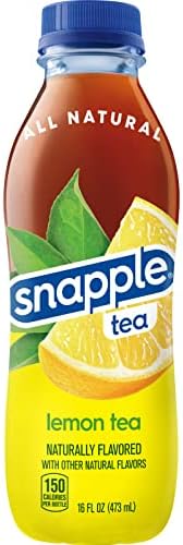 Snapple, Lemon Tea, Recycled Bottle, 16 Fl Oz, 12 Count