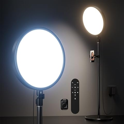 Large Ring Light Kit, Weilisi 6500K Professional Full-Screen Big Ring Light with Stand and Phone Holder, 64" Tall Ring Light with Remote for Studio Video Photography, TikTok, YouTube, Live Stream Cover