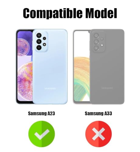 Image of Jkobi Silicone Back Cover Case for Samsung Galaxy A23 (Clear Shockproof Case with Camera Protection | Soft and Flexible | Transparent)