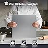 Tagliere in Acciaio Inox, Spianatoia Piano da Lavoro Cucina, Piano da Lavoro Resistente e Igienico Extraspessore 2 mm, Piano per Impastare per Cucina per Bar per Ristorante (50X40cm)