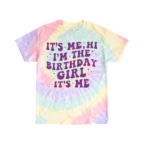 Image of Birthday Girls Shirt Kid It's Me Hi I'm The Birthday Girl It's Me 5-12Y | YHHR Birthday Shirts for Girls ,Bday Girl Shirt ,Its My Birthday Shirt Girl Graphic Tee ,Kids Bday Party Outfit 5-12 Years
