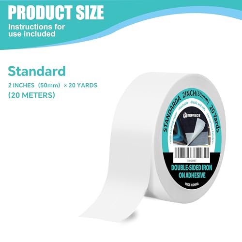 KOPAIBOS kepaibos fita dupla face de ferro na bainha com suporte, fácil de passar, lavável, fusível,