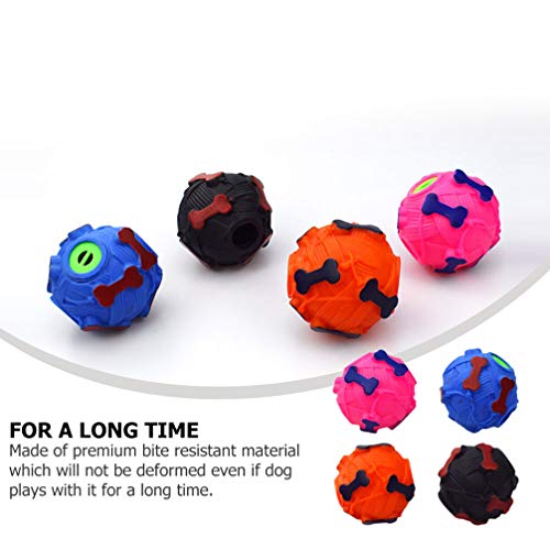 VILLCASE 4 Peças Pet Mastigar Bola de Silicone para Cães Dentição Bolas Gato Filhote de Cachorro Ali
