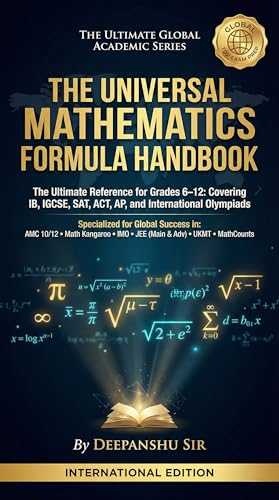 THE UNIVERSAL MATHEMATICS FORMULA HANDBOOK: The Ultimate Reference for Grades 6–12: Covering IB, IGCSE, SAT, ACT, AP, and International Olympiads