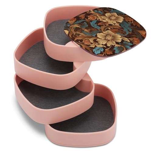 Ensemble de boîtes à bijoux ornées de fleurs à offrir pour elle - 8