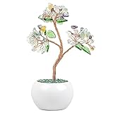 Árbol de cristal Feng Shui: el árbol de cuarzo de cristal representa riqueza, suerte, salud y familia. También se conoce como árbol de deseos, árbol de la fortuna, árbol de la suerte, árbol de los sueños, árbol de la vida del árbol, árbol de piedra Feng Shui puede atraer riqueza, prosperidad, oportunidad y alejar la mala suerte.