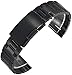 ZHENWULU Riemenuhr Zubehör 18mm 20mm 22mm Edelstahl Uhrenarmband Solid Classic Metallband Armband für Armbanduhr mit Pins-Schwarz_28mm Excellent