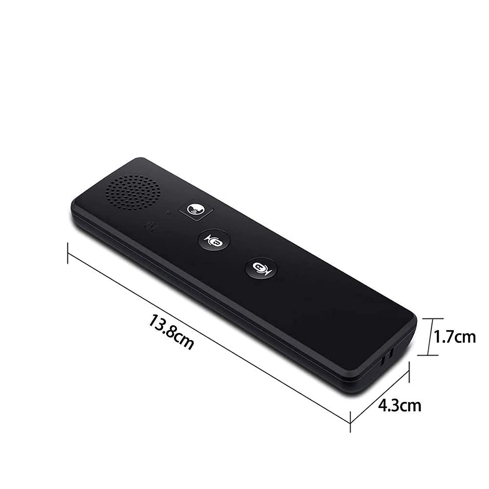 Dispositivo traductor, dispositivo traductor de idiomas, traductor electrónico de voz de bolsillo en tiempo real compatible con 40 idiomas, familia de traductores de 13,8 * 4,3 * 1,7 cm Comfortable