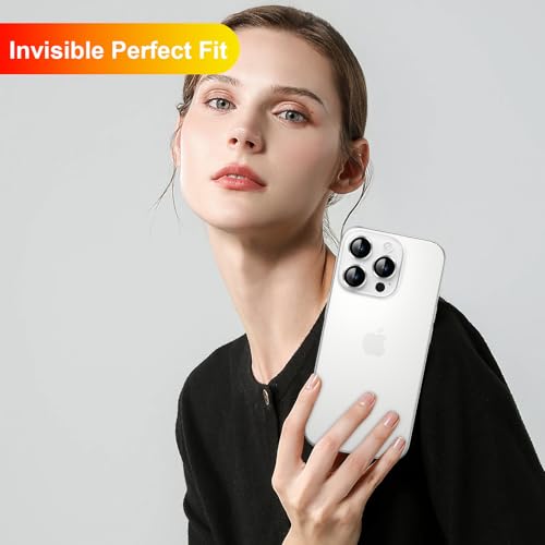 TGLAN Camera Lens Protector for iPhone 16 Pro Max/16 Pro，2026/2025 Upgraded Protection/1 Step Installation Tray/HD/Military Grade Shatterproof/1:1 Invisible Fit/9H Tempered Glass,Silver — view 6