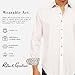 Robert Graham Windsor Long-Sleeve, Button-Up Shirt for Men, White, Large