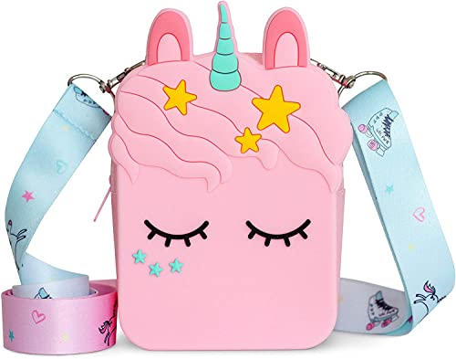 YFAMZO Anime Bolso para niña, Tamaño Mini muñeca Regalo para niñas. Correa de hombro ajustable y desmontable Bolso Bandolera de Longitud Ajustable para Niños y Adultos Cover